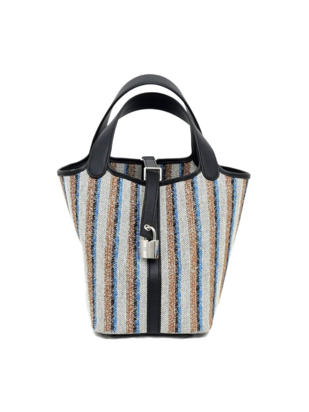 Hermes Picotin Lock PM Couverture Toile Ash Swift Black Ecru Brown Blue Silver